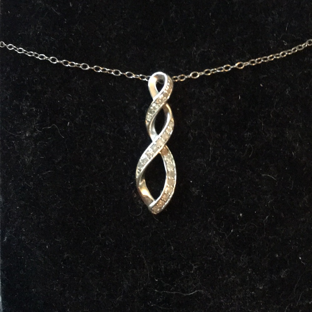 1/10th kt diamond necklace. Bought from kohl’s!